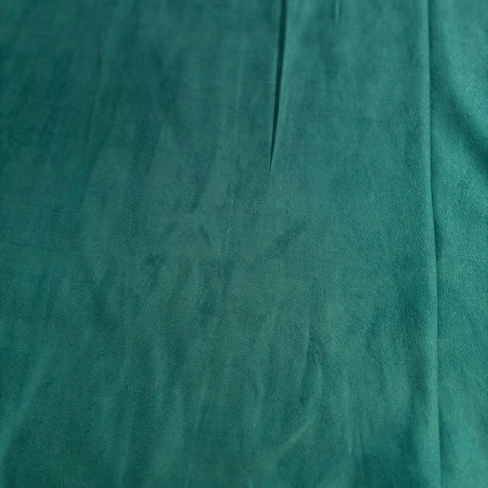 Green Faux Suede Microfiber Fabric Upholstery Drapery Clothing 60"